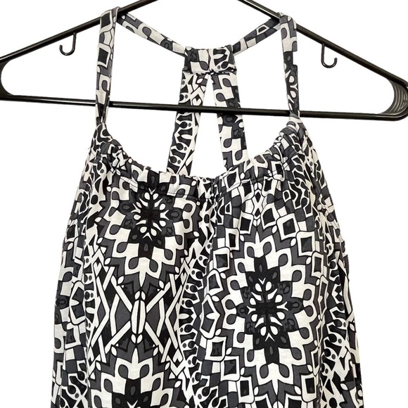 Prana Black & White Knit Halter Sundress with Built-in Bra Size XS - Picture 3 of 9